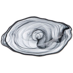 БЛЮДО ОВАЛЬНОЕ MURANO BLACK, 28*15,5СМ - Bronco фото 3