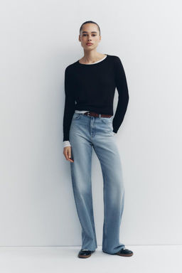 TRF WIDE-LEG HIGH-WAIST JEANS