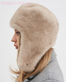 Элла экомех норка Ушанка женская флис (56-57)
