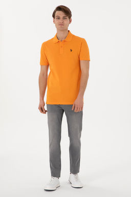 Erkek Slim Fit Polo Yaka Turuncu Basic Ti__rt Sepette S_rpriz _ndirim - U.s. polo assn фото 4