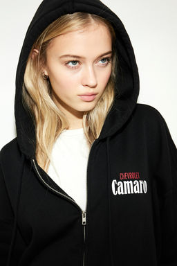 Chaqueta sudadera oversize con motivo estampado - H&m фото 2