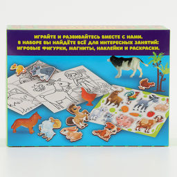Игровой набор Ферма, 13 фигурок, наклейки, магниты и раскраски - Школа талантов фото 12
