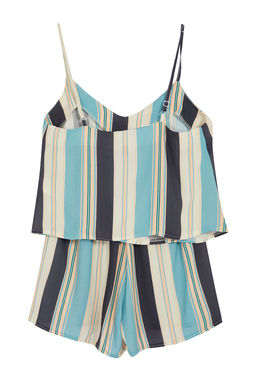 Trendyolmilla Pembe Cizgili Ip Ask?l? Viskon Sortlu Dokuma Pijama Tak?m? THMSS23PT00225 фото 16