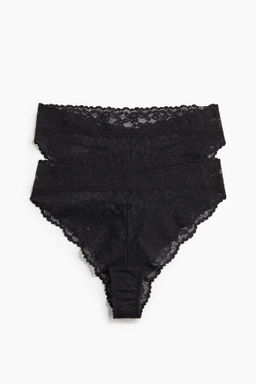 Pack de 2 bragas Brazilian de encaje - H&m фото 2
