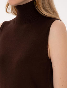 Kahverengi Slim Fit Kazak