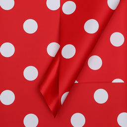 Цена за 20 шт. Пленка двухсторонняя «Горох крупный», 58×58 см, красный