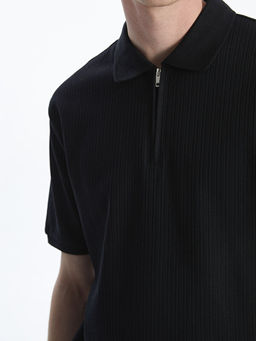 Polo Yaka K?sa Kollu Erkek Dokulu Ti??rt