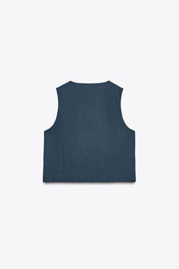DOUBLE-BREASTED WAISTCOAT ZW COLLECTION - Zara фото 7