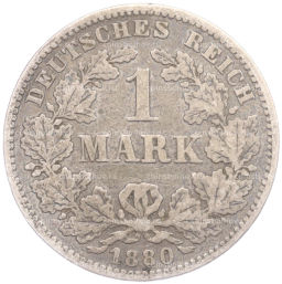1 марка 1880 года Е Германия
