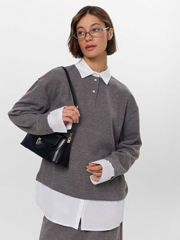 Джемпер женский серый - Mark formelle фото 9