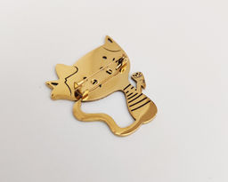 Брошь Котик