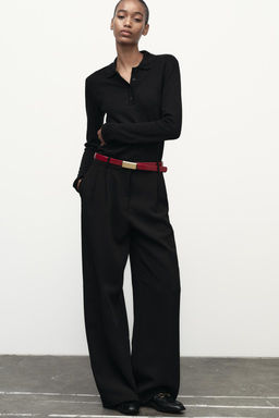 SOFT POLO COLLAR SWEATER - Zara фото 2