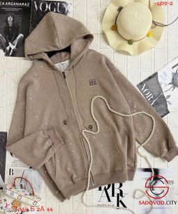 Женская толстовка на молнии с капюшоном - Bruno фото 3