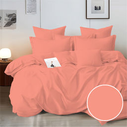 Постельное белье Перкаль Elite Персиковый Евро MAX