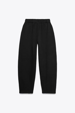 INTERLOCK COCOON TROUSERS - Zara фото 6