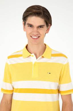 Мужская желтая футболка - U.s. polo assn фото 2