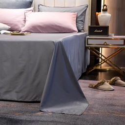 КПБ Mency однотонный с вышивкой MENO017 1.5 спальный