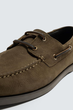LEATHER DECK SHOES - Zara фото 6