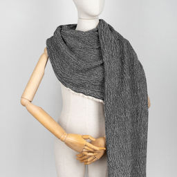 Палантин 20с160-ШР/039/у 165*50 цв. 340 рис. 1 черный