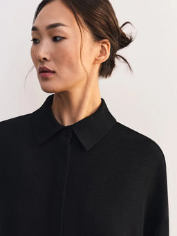 Блуза свободного кроя с кулиской / Zarina  фото 4