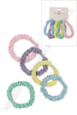 Резинки для волос 5 см (5 шт) SF-7809, ассорти №15
