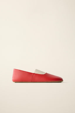 BAILARINA PIEL CREATED BY CARAMEL LONDON X ZARA / Rojo  фото 3