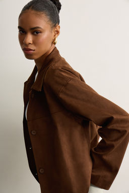 Жакет однобортный из искусственной замши - Mollis фото 3