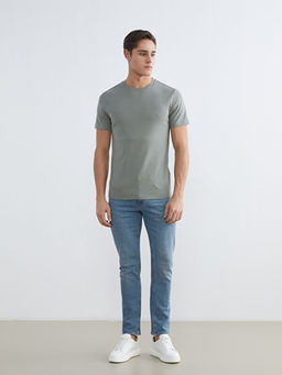 Bisiklet Yaka Penye Erkek Ti??rt