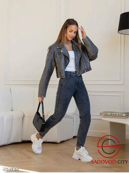 Джинсы skinny с высокой посадкой