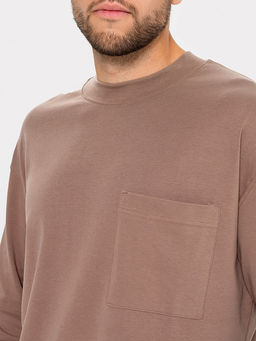 Джемпер мужской в коричневом оттенке - Mark formelle фото 3