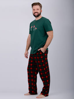 Пижама Дилан, трикотаж - Малина фото 3