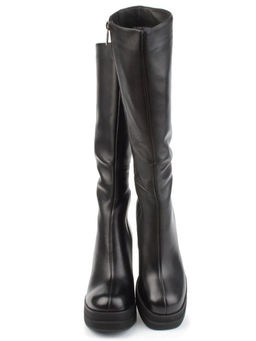 02-3563-24BM-1 BLACK Сапоги зимние женские (натуральная кожа, натуральный мех) - Фабричный китай фото 9