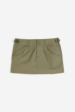Falda cargo de talle bajo
