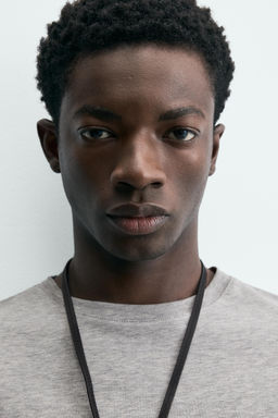 CAMISETA MEDIUM WEIGHT MANGA CORTA / Gris vigor? - Zara фото 5