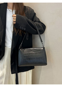 Cумка Lanotti LINNET CROCO 7001/Черный
