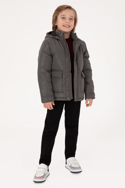 Erkek _ocuk Gri Kaban