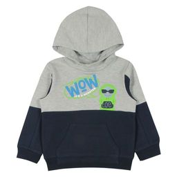 CRB wear/CWK 62496-1 Джемпер модель худи для мальчика, серый меланж-темно-синий/Ex.Cherubino  фото 4