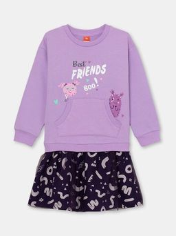 CRB wear/CSKG 63037-45-304 Платье для девочки, лаванда/Ex.Cherubino
