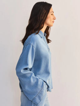 Джинсовая рубашка из тенселя ZR2605092357-101 / Zarina