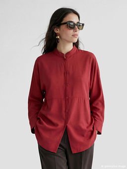 Hakim Yaka Oversize Kad?n G?mlek Tunik