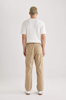 Брюки из габардина свободного кроя в деревенском стиле - Defacto фото 7