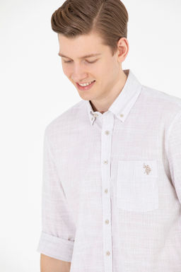 U. S. Polo Assn Мужская рубашка с длинным рукавом Stone - U.s. polo assn фото 16