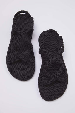 Trendyol Shoes Bej Capraz Bantl? Halat Ipli Kad?n Has?r Sandalet TAKSS25SD00056 - Trendyolmilla фото 7
