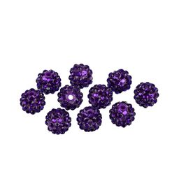 Бусина Zlatka пластик BWR-14 14 мм 10 шт СК/Распродажа №07 фиолетовый
