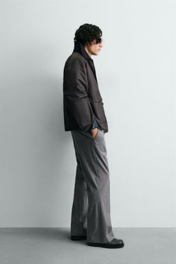 WAXED FINISH JACKET WITH CONTRAST COLLAR - Zara фото 12