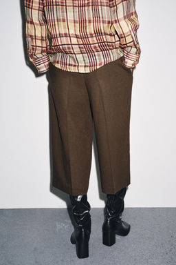 LINEN-BLEND LONG BERMUDA SHORTS ZW COLLECTION - Zara фото 11