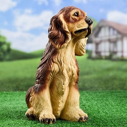 Садовая фигура из полистоуна «Собака Спаниель», 33×21×25 см