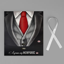 Коробка складная двухсторонняя Лучшему мужчине, 20 х 18 х 5 см - Дарите счастье фото 6