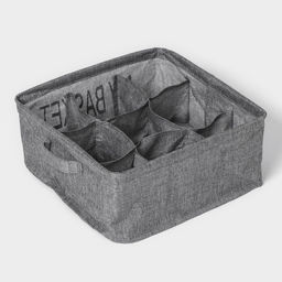 Органайзер для хранения белья Доляна My Basket, 9 ячеек, 282812 см, серый  фото 5