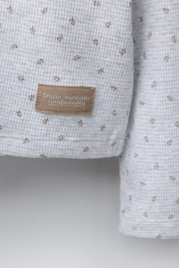6-14 YEARS/ WAFFLE-KNIT FLORAL PYJAMAS - Zara фото 6